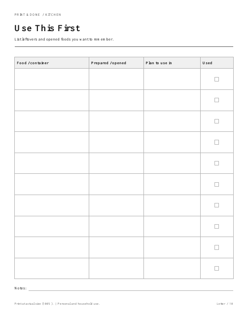 Use This First worksheet preview