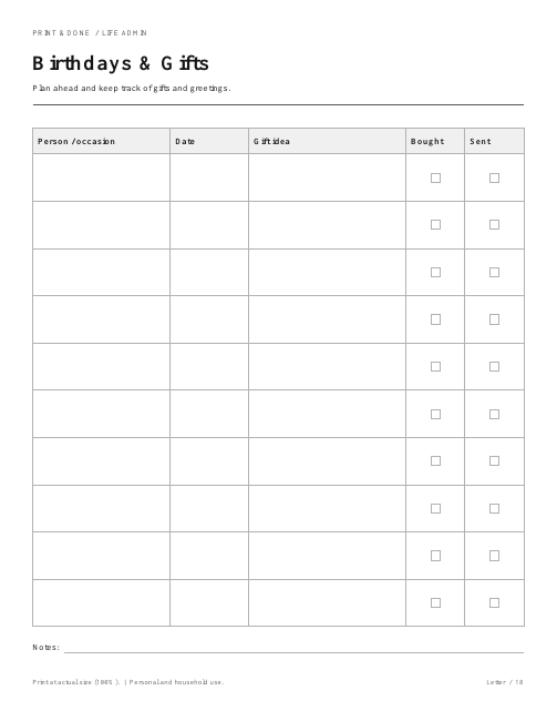 Birthdays & Gifts worksheet preview